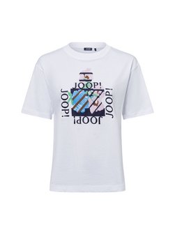 Artikelbild Damen T-Shirt von JOOP! in weiß mehrfarbig bedruckt