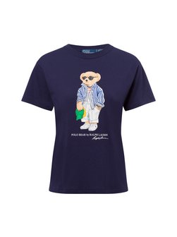 Artikelbild Damen T-Shirt von Polo Ralph Lauren in marine bedruckt