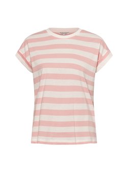 Artikelbild Damen T-Shirt von Marie Lund in ecru rosa gestreift