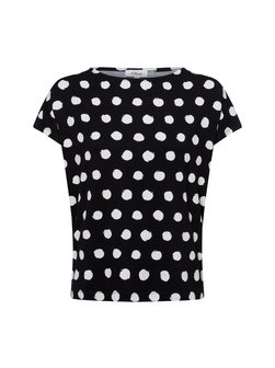 Artikelbild Damen T-Shirt von s.Oliver in schwarz weiß gepunktet