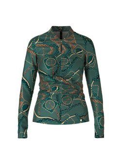 Artikelbild Damen T-Shirt von Marc Cain in grün gemustert