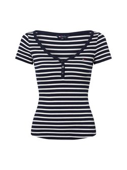 Artikelbild Damen T-Shirt von Tommy Jeans in marine weiß gestreift