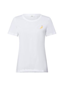 Artikelbild Damen T-Shirt von s.Oliver in weiß gelb uni