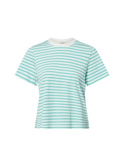 Artikelbild Damen T-Shirt von s.Oliver in ecru mint gestreift