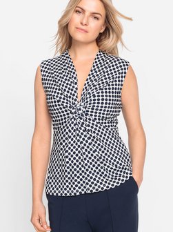 Artikelbild Damen T-Shirt von Olsen in blau gepunktet