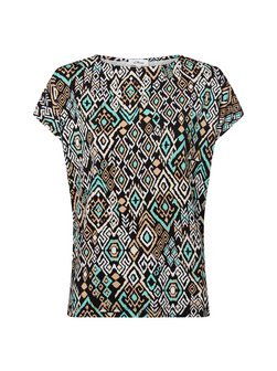 Artikelbild Damen T-shirt von s.Oliver in schwarz beige gemustert