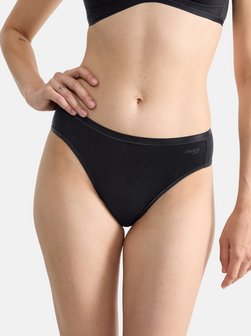 Artikelbild Damen Tai Slip - 6er Pack GO Daily Cotton von sloggi in schwarz uni