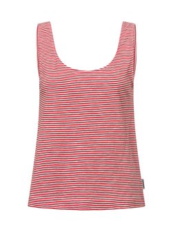 Artikelbild Damen Tanktop - Minaami von ARMEDANGELS in rot weiß gestreift