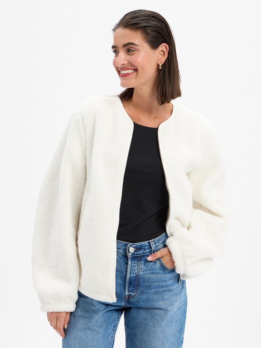 Damen Teddyfell-Jacke