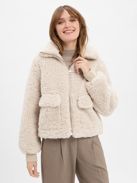Damen Teddyfell-Jacke