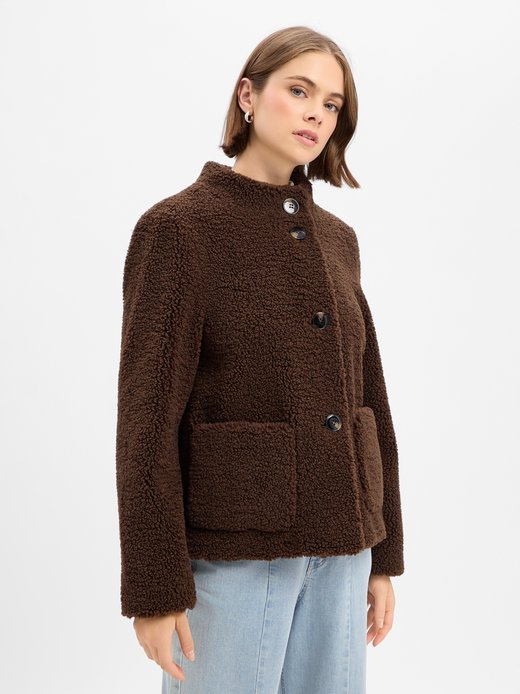 Damen Teddyfell-Jacke