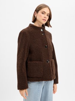 Damen Teddyfell-Jacke