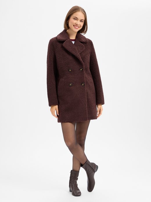 Damen Teddyfell-Kurzmantel - SC-Mukite