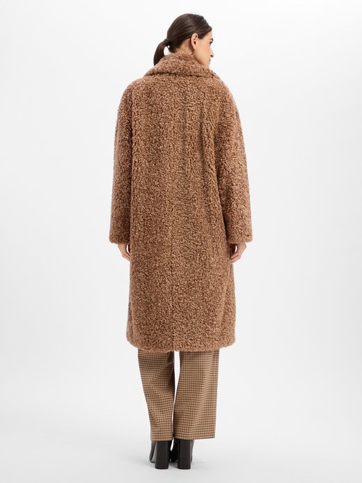 Damen Teddyfell-Mantel - Malite-1