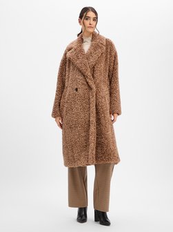 Damen Teddyfell-Mantel - Malite-1