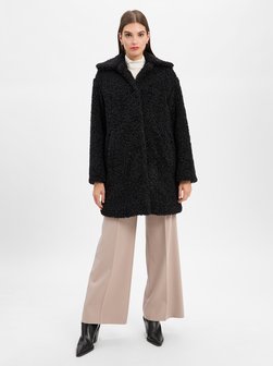 Damen Teddyfell-Mantel - Mimina