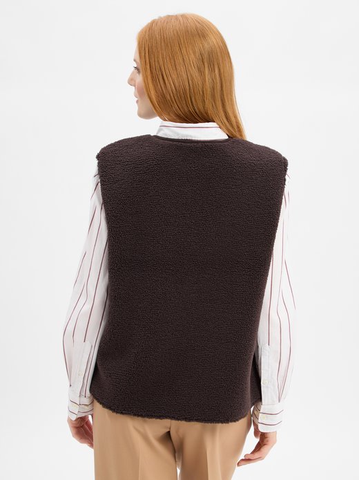 Damen Teddyfell-Weste