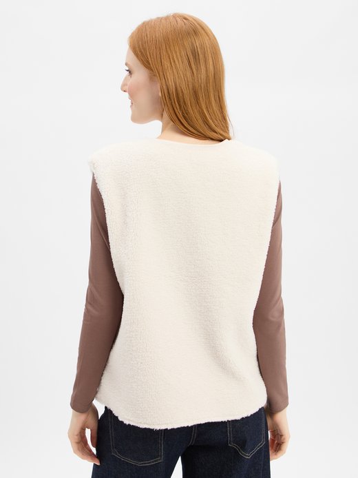 Damen Teddyfell-Weste