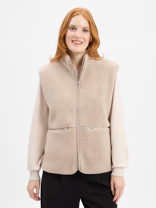 Damen Teddyfell-Weste