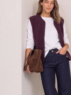 Damen Teddyfell-Weste