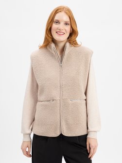 Damen Teddyfell-Weste