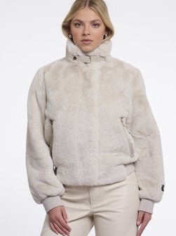 Damen Teddyfelljacke - Ambra