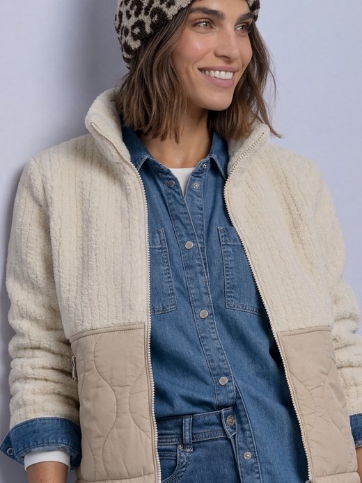 Damen Teddyfelljacke