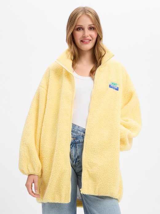 Damen Teddyfelljacke