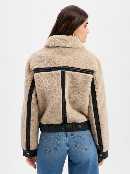 Damen Teddyfelljacke