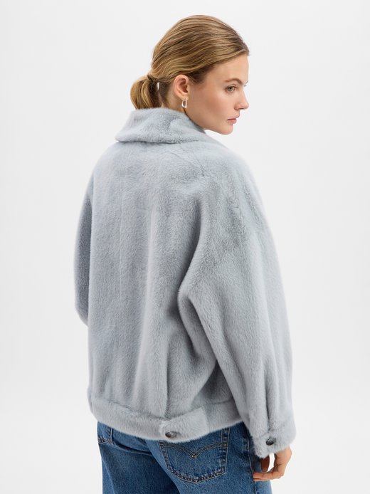Damen Teddyfelljacke