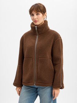Damen Teddyfelljacke