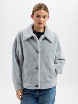 Damen Teddyfelljacke