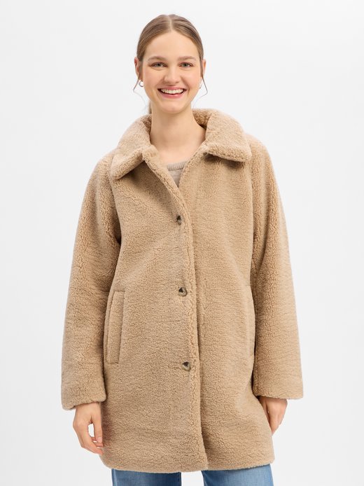 Damen Teddyfellmantel - NMNati