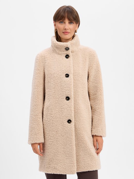 Damen Teddyfellmantel