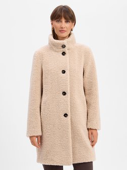Damen Teddyfellmantel