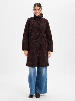 Damen Teddyfellmantel