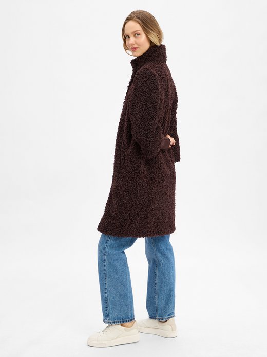 Damen Teddymantel