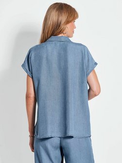 Damen Tencelbluse