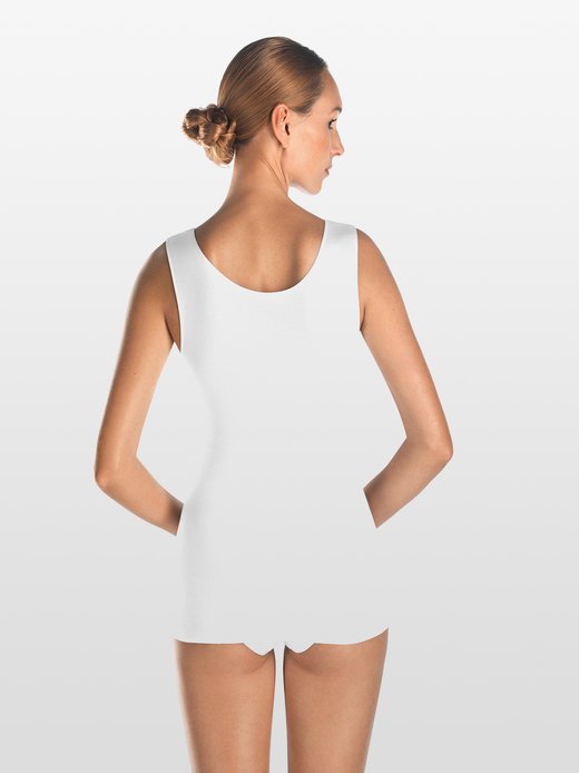 Hanro Top  cotton seamless  in Weiß Damen Bekleidung Dessous Trägershirts 