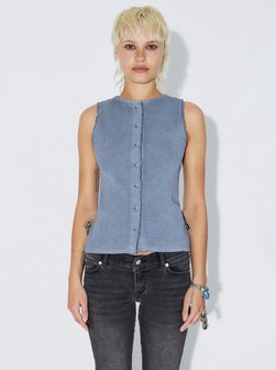 Damen Top – DRDENIMLILJA Rib