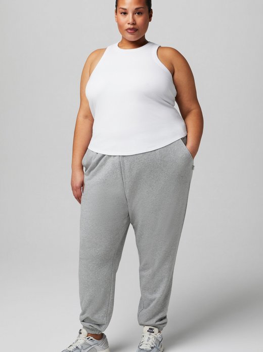 Damen Top High Neck Rib mit integriertem BH