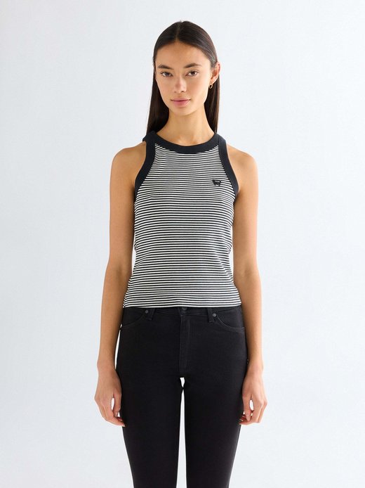 Damen Top - Ringer Tank