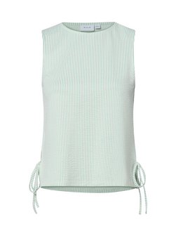 Artikelbild Damen Top - VIStriplo Tie von Vila in mint beige gestreift