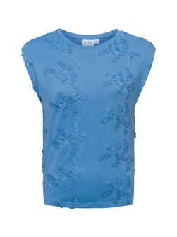 Artikelbild Damen Top - Vinayla von Vila in blau gemustert