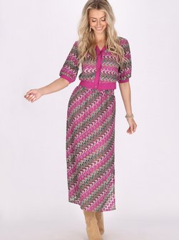Artikelbild Damen Top von IZIA in rosa gestreift