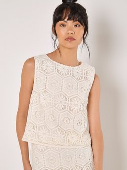 Artikelbild Damen Top von Apricot in weiß uni