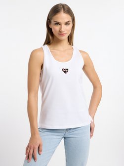 Artikelbild Damen Top von Frieda & Freddies in weiß bedruckt