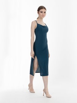 Damen Trägerkleid midi