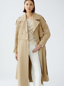 Artikelbild Damen Trenchcoat von Oui in camel uni