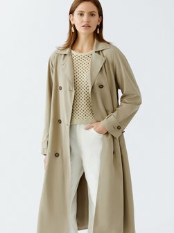 Artikelbild Damen Trenchcoat von Oui in beige uni